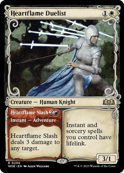 Heartflame Duelist (Showcase) (Wilds of Eldraine) Light Play