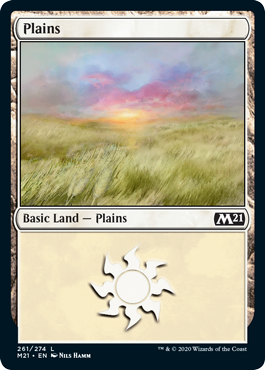 Plains (261) (Magic 2021 Core Set) Light Play