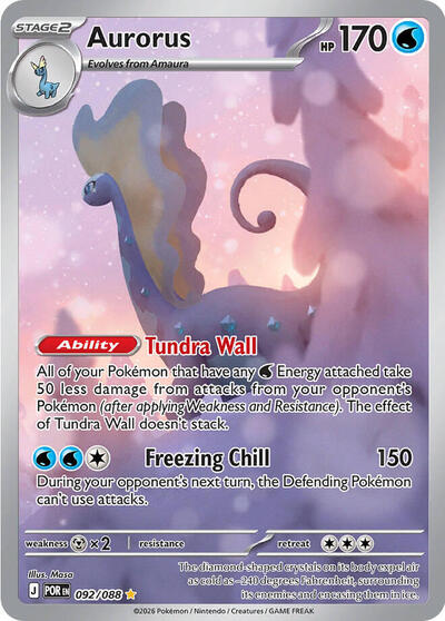 Aurorus - 092 (ME03: Perfect Order) Light Play Holofoil