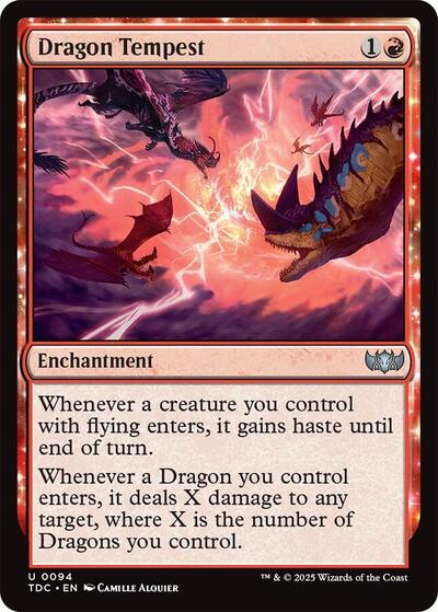 Dragon Tempest (Commander: Tarkir: Dragonstorm) Light Play
