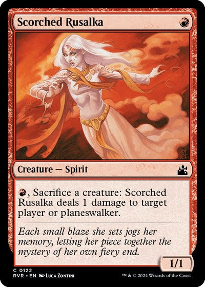 Scorched Rusalka (Ravnica Remastered) Light Play Foil
