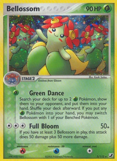 Bellossom (Unseen Forces) Heavy Play Holofoil
