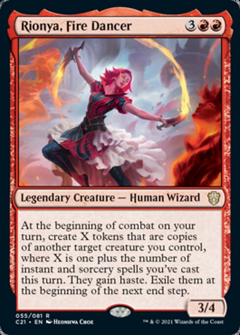 Rionya, Fire Dancer (Commander 2021 Strixhaven) Light Play