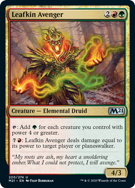 Leafkin Avenger (Magic 2021 Core Set) Light Play