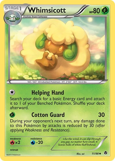 Whimsicott (11) (Emerging Powers) Light Play
