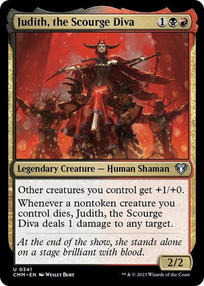 Judith, the Scourge Diva (Commander Masters) Light Play Foil