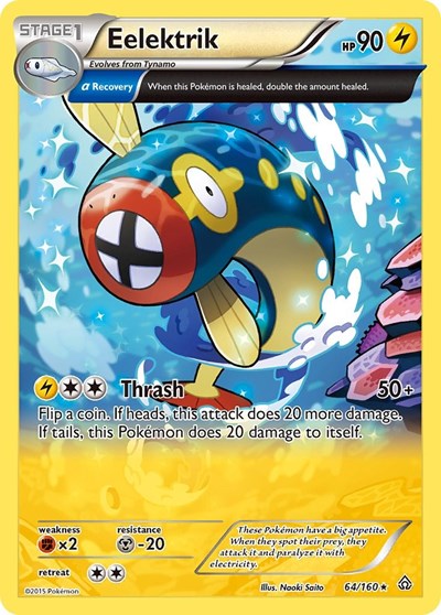 Eelektrik (Alpha) (XY - Primal Clash) Light Play Reverse Holofoil