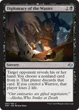 Diplomacy of the Wastes (Fate Reforged) Light Play