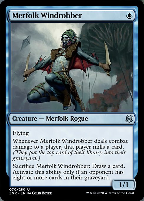 Merfolk Windrobber (Zendikar Rising) Light Play