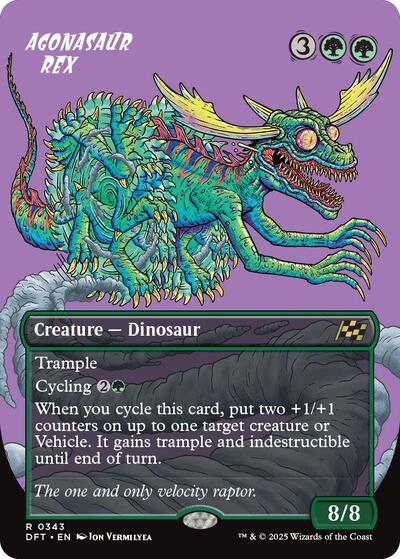 Agonasaur Rex (Borderless) (Aetherdrift) Light Play