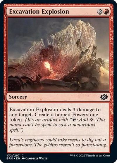 Excavation Explosion (The Brothers' War) Light Play Foil