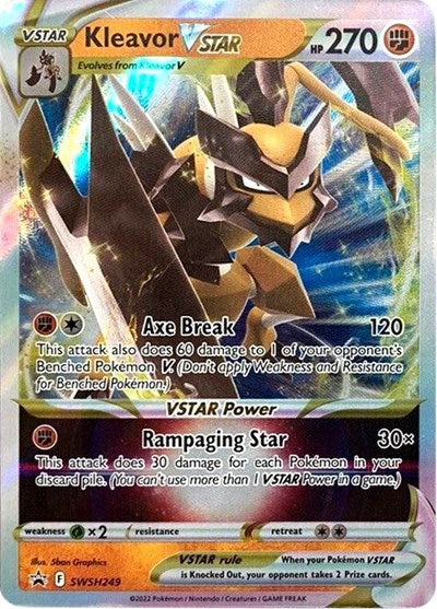 Kleavor VSTAR - SWSH249 (SWSH: Sword & Shield Promo Cards) Near Mint Holofoil