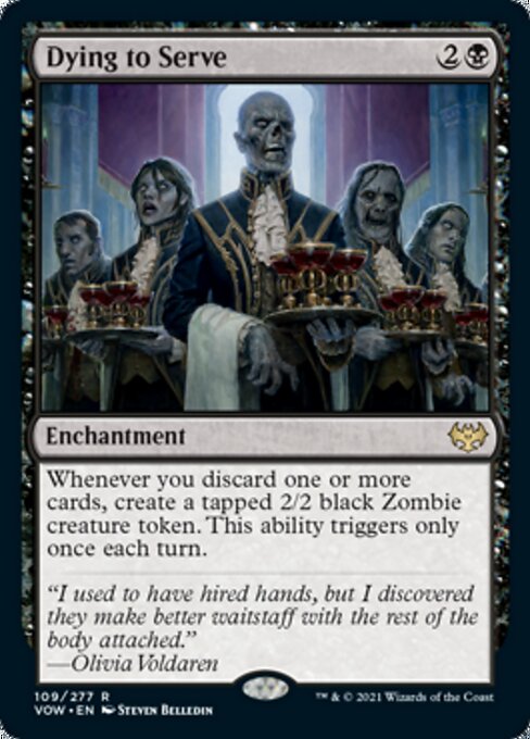 Dying to Serve (Innistrad: Crimson Vow) Light Play Foil