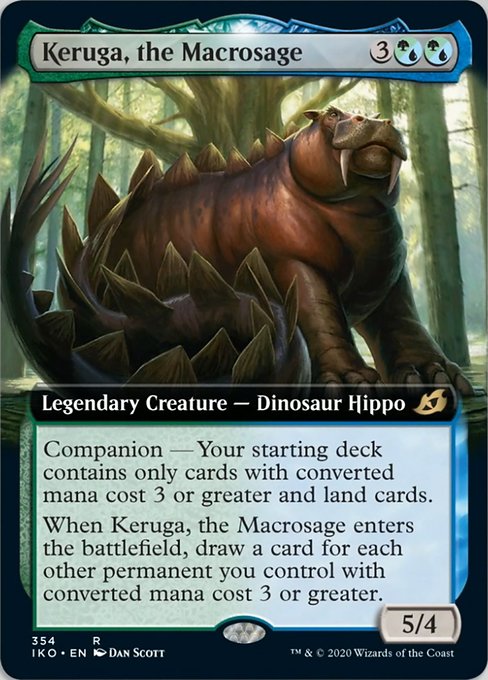 Keruga The Macrosage (Extended Art) (Ikoria: Lair of Behemoths) Light Play