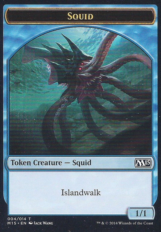 Squid Token (Magic 2015 Core Set) Light Play