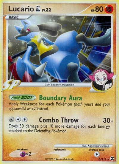 Lucario GL (Rising Rivals) Damaged / Poor Holofoil