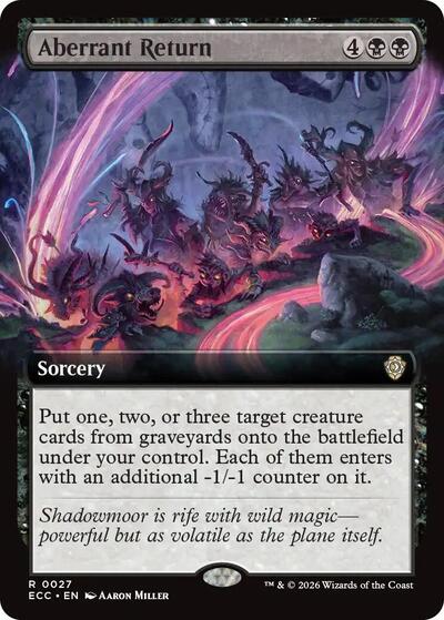Aberrant Return (Extended Art) (Commander: Lorwyn Eclipsed) Light Play