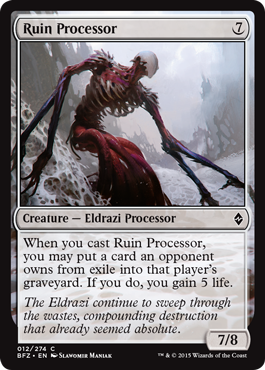 Ruin Processor (Battle for Zendikar) Light Play