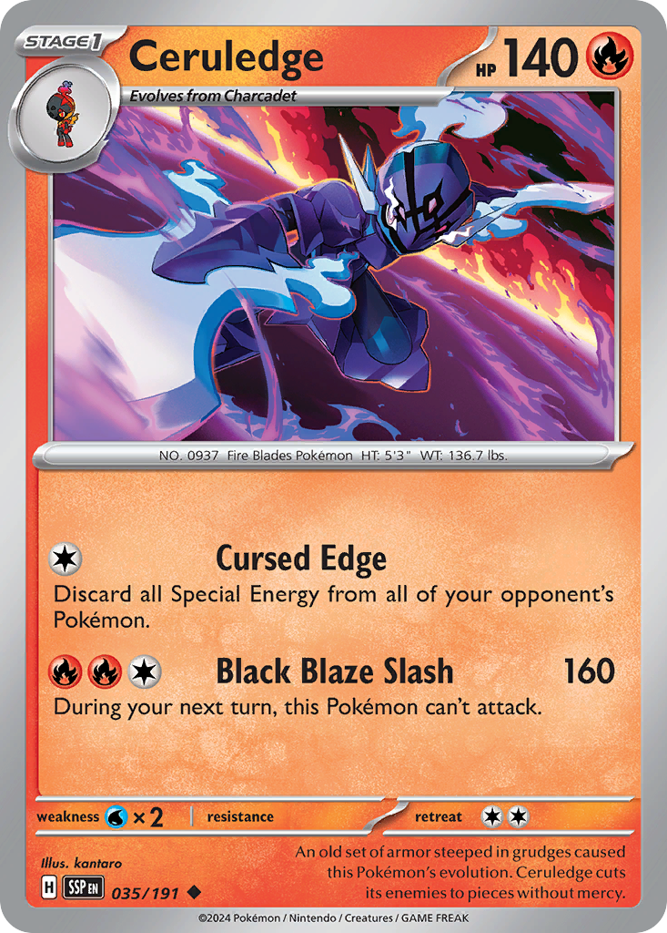Ceruledge - 035 (SV08: Surging Sparks) Light Play
