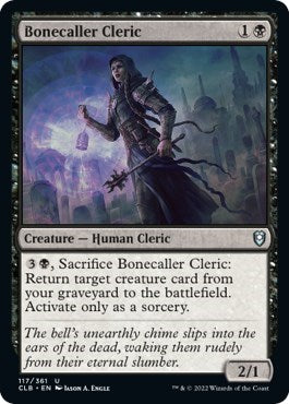 Bonecaller Cleric (Commander Legends: Battle for Baldur's Gate) Light Play Foil