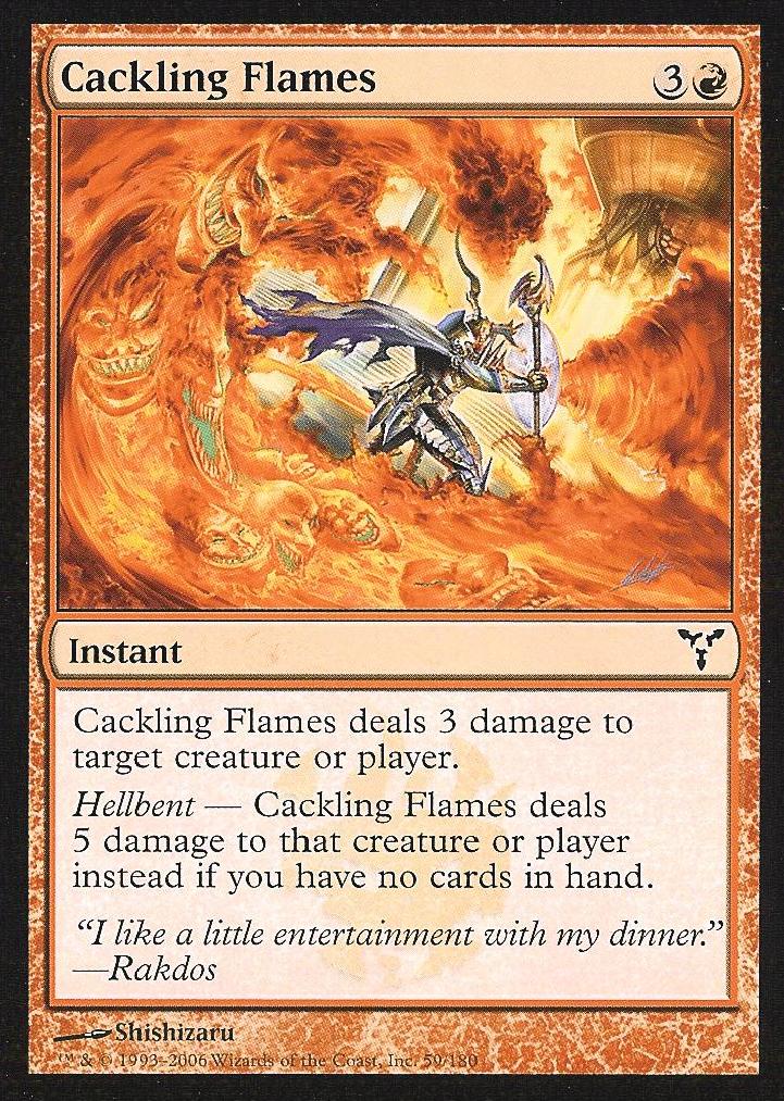 Cackling Flames (Dissension) Medium Play