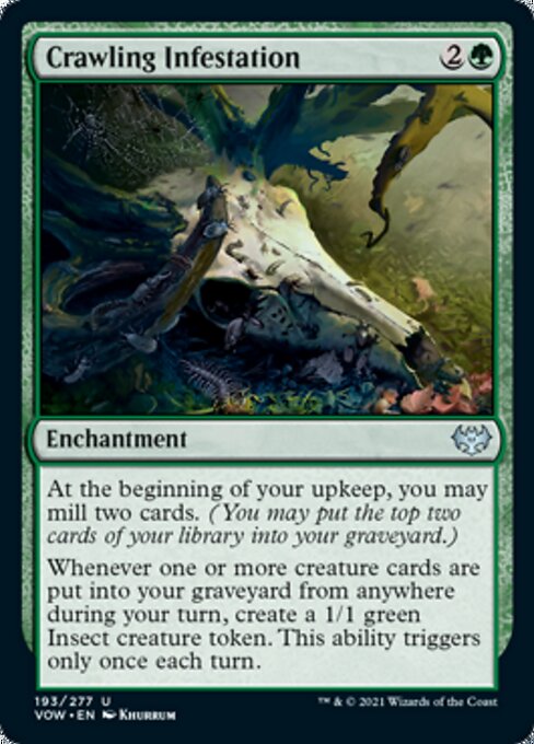 Crawling Infestation (Innistrad: Crimson Vow) Light Play