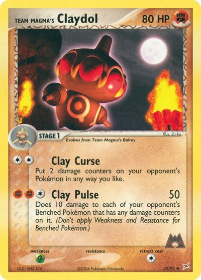 Team Magma's Claydol - 33 (Team Magma vs Team Aqua) Medium Play
