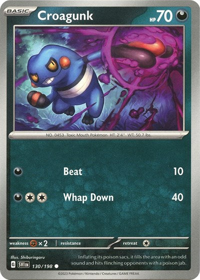 Croagunk (Scarlet and Violet: Base Set) Light Play