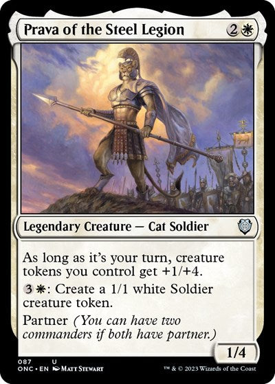 Prava of the Steel Legion (Commander: Phyrexia: All Will Be One) Light Play