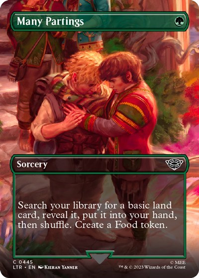 Many Partings (Borderless) (Universes Beyond: The Lord of the Rings: Tales of Middle-earth) Light Play