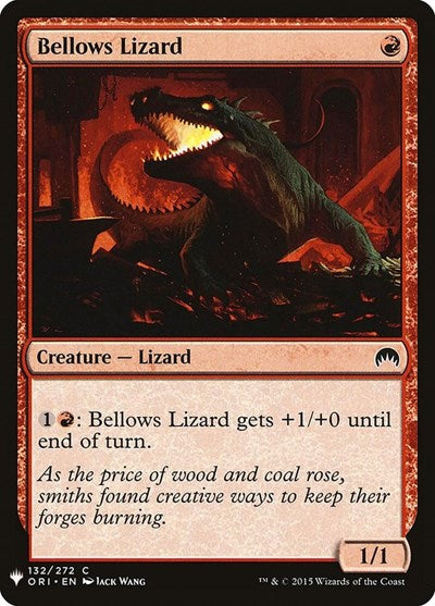 Bellows Lizard (Mystery Booster) Light Play