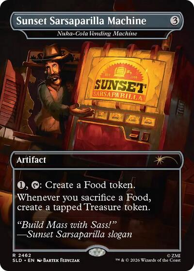 Sunset Sarsaparilla Machine - Nuka-Cola Vending Machine (Secret Lair) Light Play Foil