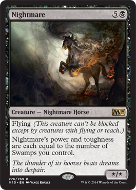 Nightmare (Magic 2015 Core Set) Light Play