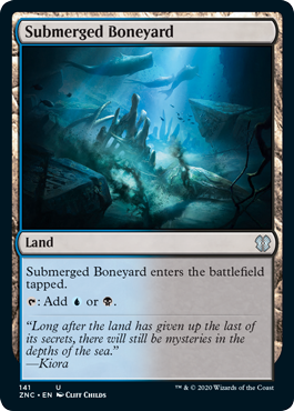 Submerged Boneyard (Commander 2020 Zendikar Rising) Light Play