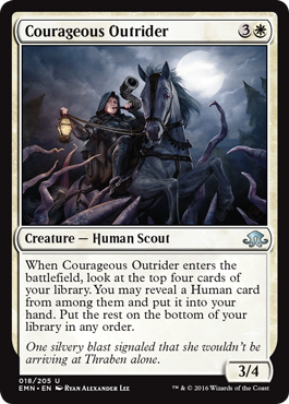 Courageous Outrider (Eldritch Moon) Light Play Foil