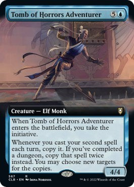 Tomb of Horrors Adventurer (Extended Art) (Commander Legends: Battle for Baldur's Gate) Light Play