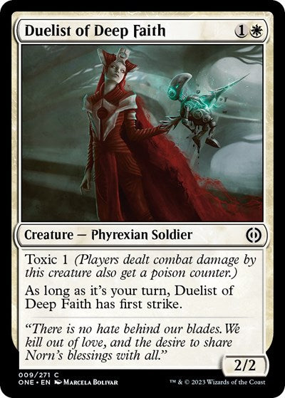 Duelist of Deep Faith (Phyrexia: All Will Be One) Light Play Foil