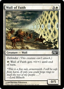 Wall of Faith (Magic 2010 Core Set) Light Play
