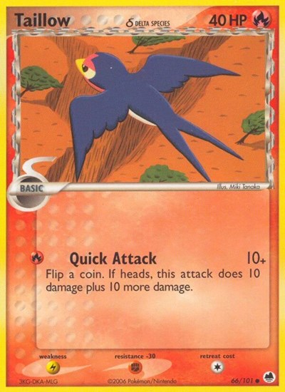 Taillow (Delta Species) (Dragon Frontiers) Medium Play