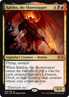 Rakdos, the Showstopper (Ravnica Allegiance) Light Play