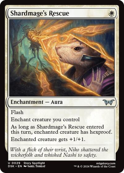 Shardmage's Rescue (Duskmourn: House of Horror) Light Play