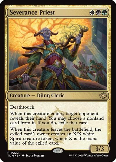Severance Priest (Tarkir: Dragonstorm) Light Play Foil
