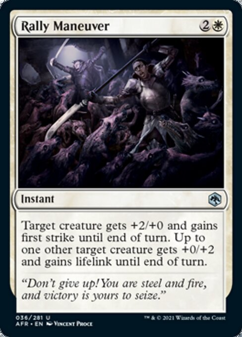 Rally Maneuver (Adventures in the Forgotten Realms) Light Play Foil