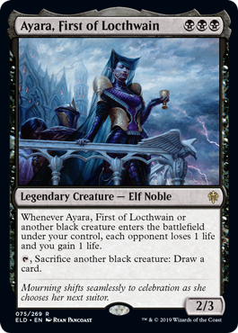Ayara, First of Locthwain (Throne of Eldraine) Near Mint