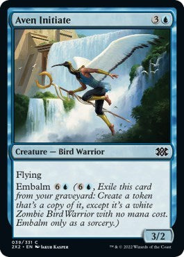 Aven Initiate (Double Masters 2022) Light Play Foil