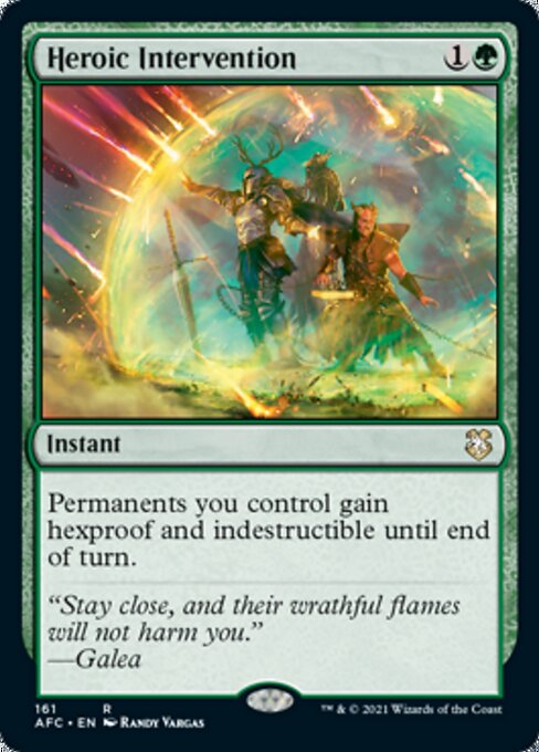 Heroic Intervention (Commander 2021 Forgotten Realms) Light Play