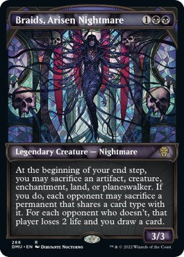 Braids, Arisen Nightmare (Showcase) (Dominaria United) Light Play