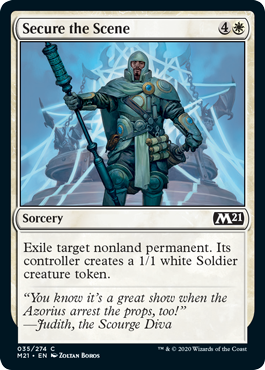 Secure the Scene (Magic 2021 Core Set) Light Play