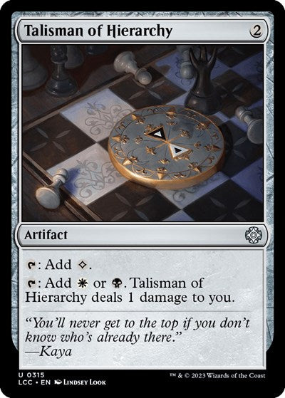 Talisman of Hierarchy (Commander: The Lost Caverns of Ixalan) Light Play
