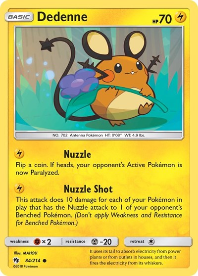 Dedenne (84) (SM - Lost Thunder) Light Play
